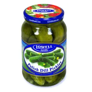 Lowell Polish Dill Pickles 880g (12)