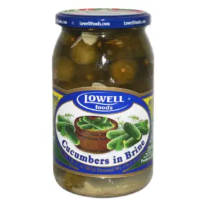 Lowell Cucumbers in Brine 880g (12)