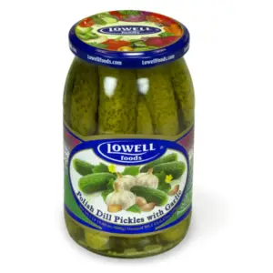 Lowell Polish Dill Pickles w Garlic 870g (12)