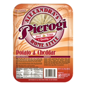 Alexandra's Pierogi Potato & Cheddar Cheese 1lb (20) - Global Imports & Exports Wholesale
