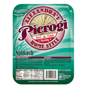 Alexandra's Pierogi Spinach Szpinak 1lb (20) - Global Imports & Exports Wholesale