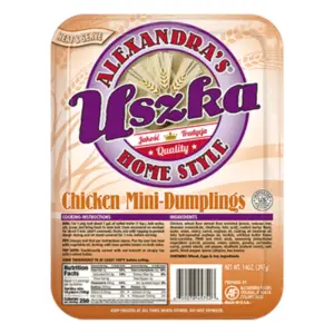 Alexandra's Pierogi Uszka w Chicken 1lb (20) - Global Imports & Exports Wholesale