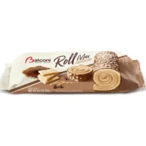 Balconi Cake Filled Roll Cappuccino 300g - Global Imports & Exports - Wholesale European Food Distributors