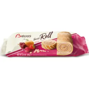 Balconi Cake Filled Roll Fruit 250g - Global Imports & Exports - Wholesale European Food Distributors