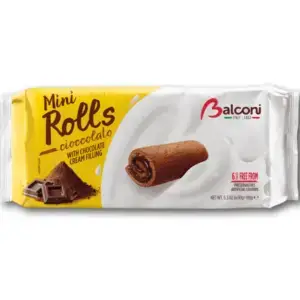 Balconi Cake Mini Rolls Chocolate 180g - Global Imports & Exports - Wholesale European Food Distributors