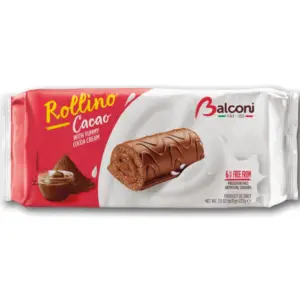 Balconi Cake Rollino Cocoa 222g - Global Imports & Exports - Wholesale European Food Distributors