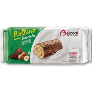 Balconi Cake Rollino Hazelnut 222g - Global Imports & Exports - Wholesale European Food Distributors