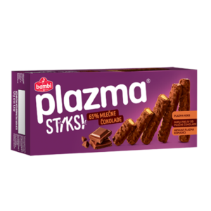 Bambi Plazma Sticks Biscuit w Hazelnut & Milk Choco 125g (24) - Global Imports & Exports Wholesale
