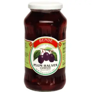 Bende Plum Halves Compote 25oz - Global Imports & Exports - Wholesale European Food Distributors