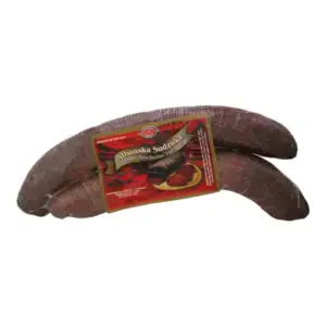 Global Imports & Exports – Wholesale European Food Distributors proudly presents Brother & Sister Albanian Sudzuk Sausage, available per lb. Immerse yourself in the rich flavors of Albanian cuisine with our premium-quality Sudzuk sausage. Crafted with care and expertise, our Sudzuk sausage captures the authentic taste of Albania in every savory bite. Whether grilled, pan-fried, or added to your favorite dishes, our Sudzuk sausage promises to elevate your culinary creations. Order now and experience the unmatched quality and taste of Brother & Sister Albanian Sudzuk Sausage, exclusively from Global Imports & Exports – Wholesale European Food Distributors. 🥩 Premium Ingredients: Our Albanian Smoked Sausage is made from high-quality meat cuts, ensuring a tender and flavorful experience in every bite. It embodies our commitment to delivering quality and taste. 🔥 Distinctive Smokiness: Infused with the captivating aroma of traditional smoking methods, our Sudjuk captures the essence of Albanian flavors. Each bite offers a tantalizing blend of spices and smokiness that transports your palate to Albania. 🍽️ Culinary Versatility: Whether enjoyed on its own, as a part of your favorite dishes, or added to charcuterie boards, our Albanian Smoked Sausage adds a touch of authenticity to your culinary creations. Its robust taste elevates any dining experience. 🏔️ Cultural Connection: Crafted with a nod to Albanian culinary traditions, our Sudjuk brings a taste of the region’s heritage to your table. It’s more than just sausage—it’s a connection to Albania’s flavors and history. 🕰️ Crafted Excellence: More than just a sausage, our Albanian Smoked Sausage reflects our dedication to providing you with a product that’s both flavorful and authentic. Each bite showcases our commitment to taste and quality. Enrich your dining experience with Global Imports & Exports – Wholesale European Food Distributors. Delve into the authentic flavors of Albania with our Albanian Smoked Sausage (Albanian Sudjuk). Order today and immerse yourself in a culinary journey that encapsulates the essence of Albanian taste in every savory bite. Experience the tradition and quality you deserve, and bring the taste of Albania to your table with every delicious bite, courtesy of Global Imports & Exports – Wholesale European Food Distributors.