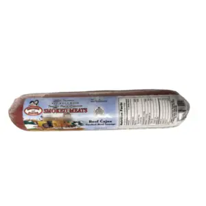 Discover the irresistible flavor of Brother & Sister Cajna Smoked Beef (Goveda) Sausage, available per lb, exclusively from Global Imports & Exports – Wholesale European Food Distributors. Crafted with expertise and care, our Cajna Smoked Beef Sausage offers a delightful taste experience that will tantalize your taste buds. Made with premium beef and expertly smoked to perfection, each slice delivers a rich and savory flavor. Whether enjoyed on its own, added to sandwiches, or used in your favorite recipes, our Cajna Smoked Beef Sausage is sure to elevate your culinary creations. Order now and experience the unmatched quality and flavor of Brother & Sister Cajna Smoked Beef (Goveda) Sausage, available only from Global Imports & Exports – Wholesale European Food Distributors. 🥩 Premium Beef Elegance: Our Beef (Goveda) Cajna begins with the finest cuts of premium beef, expertly chosen for their tenderness and richness in flavor. Every bite embodies our dedication to providing you with the best in quality and taste. 🍽️ Culinary Versatility: Whether enjoyed as a centerpiece of a lavish meal or integrated into your culinary creations, our Beef (Goveda) Cajna brings gourmet versatility to your table. Its sumptuous taste elevates every dining occasion. 🌿 Balanced Flavor: Infused with a blend of herbs and spices, our Cajna enhances the natural flavors of beef, resulting in a taste that’s both sophisticated and gratifying. It’s a harmonious balance of gourmet refinement and the comfort of quality beef. 🔥 Artful Preparation: Expertly prepared, our Beef (Goveda) Cajna is a reflection of culinary artistry that showcases the mastery of flavor and presentation. Its elegant appearance is matched only by its exceptional taste. 🕰️ Crafted Excellence: Our Beef (Goveda) Cajna stands as a testament to our commitment to providing you with an experience that exceeds your expectations. Each slice represents our dedication to delivering unparalleled taste and quality. Immerse yourself in the pinnacle of culinary sophistication with each savory slice of our Beef (Goveda) Cajna, exclusively from Global Imports & Exports – Wholesale European Food Distributors. Meticulously crafted, it transcends being a mere dish—it’s an opportunity to relish the nuanced flavors of premium beef and revel in the delight of exceptional taste. Elevate your dining experience. Embrace the gourmet essence. Secure your order for Beef (Goveda) Cajna today and indulge in a culinary journey that elevates every meal into a harmonious blend of flavor and gratification.