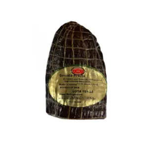 Indulge in the exceptional flavor of Brother & Sister Govedja Prsuta Smoked Beef, available per lb, exclusively from Global Imports & Exports – Wholesale European Food Distributors. Crafted with expertise and care, our Govedja Prsuta offers a savory experience that will captivate your taste buds. Made with premium beef and expertly smoked, each slice delivers a rich and satisfying taste profile. Whether enjoyed on its own, paired with cheese and crackers, or incorporated into your favorite dishes, our Govedja Prsuta is sure to elevate your culinary creations. Order now and experience the unparalleled quality and flavor of Brother & Sister Govedja Prsuta, available only from Global Imports & Exports – Wholesale European Food Distributors. 🥩 Premium Beef Selection: Our Smoked/Cured Beef Prosciutto is made from carefully chosen, high-quality beef cuts that exemplify tenderness and exceptional taste. Each slice embodies our commitment to delivering a product that’s both exquisite and genuine. 🔥 Expertly Smoked and Cured: Through expert smoking and curing techniques, our Beef Prosciutto boasts a tender texture and a depth of flavor that comes from meticulous preparation. It’s a taste that’s reminiscent of classic prosciutto, with the added allure of smokiness. 🌿 Balanced Seasoning: Enhanced with a carefully curated blend of herbs and spices, our Smoked/Cured Beef Prosciutto captures the essence of balanced flavors. It’s a harmonious fusion that elevates the natural richness of the beef while complementing the smoky profile. 🍽️ Culinary Versatility: Whether enjoyed as an elegant appetizer, part of a charcuterie board, or integrated into gourmet recipes, our Smoked/Cured Beef Prosciutto brings a distinctive touch to your culinary creations. Its versatile flavor profile elevates every dining occasion. 🕰️ Crafted Excellence: Our Smoked/Cured Beef Prosciutto signifies more than just a product—it’s a reflection of our dedication to providing you with an experience that surpasses your expectations. Each slice showcases our commitment to unparalleled taste and quality. Immerse yourself in culinary excellence with each delectable slice of our Smoked/Cured Beef Prosciutto (Goveda Pršuta), exclusively from Global Imports & Exports – Wholesale European Food Distributors. Crafted with meticulous care, it transcends being merely a cured meat—it’s an opportunity to relish the premium flavors of beef, expertly smoked and cured to perfection. Elevate your dining experience. Embrace the richness of flavor. Secure your order for Smoked/Cured Beef Prosciutto (Goveda Pršuta) today and embark on a journey of culinary excellence that elevates every meal into a harmonious blend of taste and satisfaction.