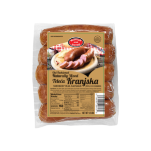 Global Imports & Exports – Wholesale European Food Distributors proudly presents Brother & Sister Kranjska Cooked Veal Sausage, available per lb. Indulge in the authentic taste of European cuisine with our premium-quality veal sausage, expertly cooked to perfection. Each bite of our Kranjska sausage offers a delightful blend of flavors, capturing the essence of traditional European recipes. Whether enjoyed on its own or incorporated into your favorite dishes, our Kranjska sausage promises a culinary experience that’s both satisfying and memorable. Order now and elevate your dining experience with Brother & Sister Kranjska Cooked Veal Sausage, exclusively from Global Imports & Exports – Wholesale European Food Distributors. 🍖 Premium Veal: Our Smoked Veal Sausage is made from high-quality veal cuts, ensuring a tender and flavorful experience with every bite. It embodies our commitment to delivering quality and taste. 🔥 Smoky Aroma: Infused with the enchanting smokiness that defines classic smoked sausages, our Veal Kranjska captures the essence of time-honored flavors. Each bite offers a delightful balance of veal richness and smoky aroma. 🌭 Traditional Touch: Whether grilled, pan-fried, or featured in various recipes, our Smoked Veal Sausage adds a touch of tradition to your culinary creations. Its smoky taste elevates any dining occasion. 🍽️ Culinary Versatility: From casual gatherings to hearty feasts, our Smoked Veal Sausage complements a wide range of dishes. Its distinctive flavor enhances the taste and presentation of your culinary creations. 🕰️ Crafted Excellence: More than just smoked sausage, our Veal Kranjska reflects our dedication to providing you with an elevated culinary experience. Each bite showcases our commitment to taste and quality. Savor the luxurious texture and exquisite flavor of our Smoked Veal Sausage (Veal Kranjska), an epitome of European culinary tradition. Elevate your dining experience by ordering this delicacy today from Global Imports & Exports – Wholesale European Food Distributors. Immerse yourself in a world of culinary delight, where every bite captures the essence of premium veal and tantalizing smokiness. Don’t miss out—treat yourself to the finest quality and taste by choosing our Smoked Veal Sausage (Veal Kranjska) for your next meal.