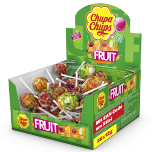 Chupa Chups Fruit Lollipop Display Box 600g - Global Imports & Exports - Wholesale European Food Distributors