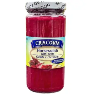 Cracovia Horseradish w Red Beets 8oz - Global Imports & Exports - Wholesale European Food Distributors
