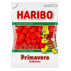 Haribo Primavera Erdbeeren Gummies 175g - Global Imports & Exports - Wholesale European Food Distributors