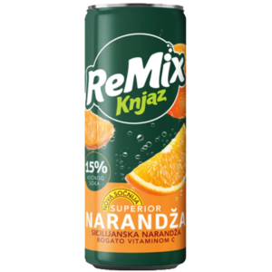 Knjaz Milos Remix Orange Soda 330ml - Global Imports & Exports - Wholesale European Food Distributors