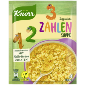 Knorr Soup Zahlen Noodle Number 84g - Global Imports & Exports - Wholesale European Food Distributors