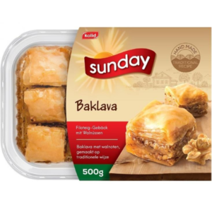 Kolid Sunday Traditional Baklava 500g - Global Imports & Exports - Wholesale European Food Distributors