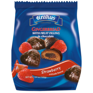 Krakus Gingerbread Strawberry Filling 160g - Global Imports & Exports - Wholesale European Food Distributors