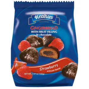 Krakus Gingerbread Strawberry Filling 160g - Global Imports & Exports - Wholesale European Food Distributors