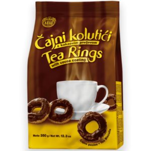 Kras Cajni Kolut Tea Rings Chocolate 350g - Global Imports & Exports - Wholesale European Food Distributors