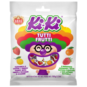 Kras Kiki Tutti Frutti Candy 100g - Global Imports & Exports - Wholesale European Food Distributors