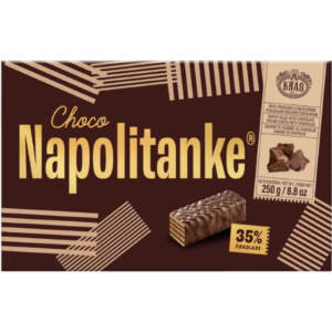 Kras Napolitanke Chocolate Cover Wafer 250g - Global Imports & Exports - Wholesale European Food Distributors