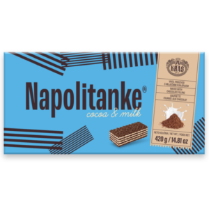 Kras Napolitanke Cocoa & Milk Wafer 420g - Global Imports & Exports - Wholesale European Food Distributors