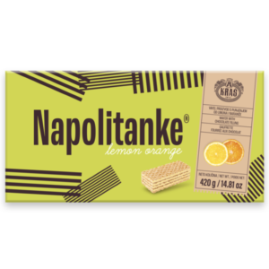 Kras Napolitanke Lemon Orange Wafer 420g - Global Imports & Exports - Wholesale European Food Distributors