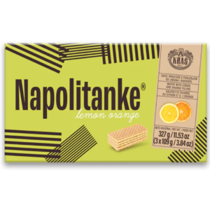 Kras Napolitanke Lemon Orange Wafers 327g - Global Imports & Exports - Wholesale European Food Distributors