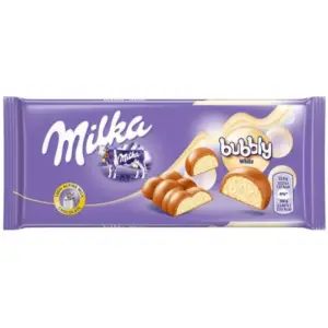 Milka Bubbly White Chocolate 95g - Global Imports & Exports - Wholesale European Food Distributors