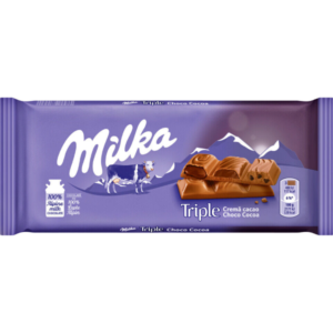 Milka Triple Chocolate Cocoa 90g - Global Imports & Exports - Wholesale European Food Distributors