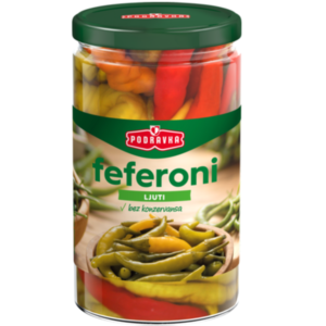 Podravka Fefferoni Peppers Hot 630g - Global Imports & Exports - Wholesale European Food Distributors