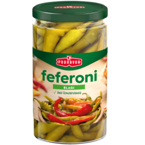 Podravka Fefferoni Peppers Mild 600g - Global Imports & Exports - Wholesale European Food Distributors