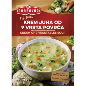 Podravka Soup Cream of 9 Vegetables 45g - Global Imports & Exports - Wholesale European Food Distributors