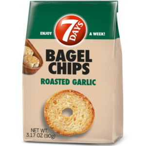 Seven Days Bagel Chips Roasted Garlic 90g - Global Imports & Exports - Wholesale European Food Distributors