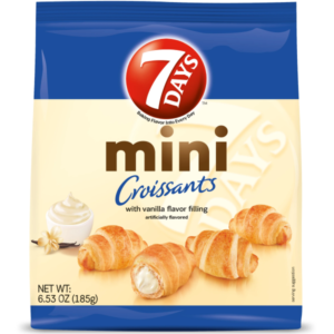 Seven Days Mini Croissant Vanilla Filling 185g - Global Imports & Exports - Wholesale European Food Distributors