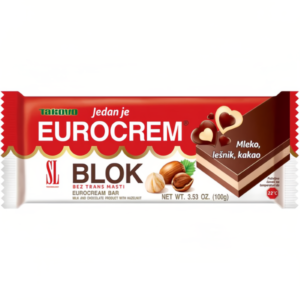 Takovo Eurocrem Blok Chocolate 100g - Global Imports & Exports - Wholesale European Food Distributors