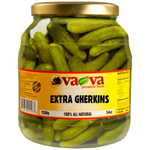 Vava Extra Class Baby Gherkins Pickles 1550g - Global Imports & Exports - Wholesale European Food Distributors