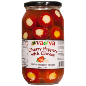 Vava Red Cherry Peppers w Cheese 960g - Global Imports & Exports - Wholesale European Food Distributors