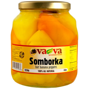 Vava Somborka Banana Peppers Hot 1400g - Global Imports & Exports - Wholesale European Food Distributors