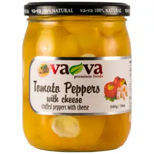 Vava Tomato Peppers w Cheese 540g - Global Imports & Exports - Wholesale European Food Distributors