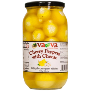 Vava Yellow Cherry Peppers w Cheese 960g - Global Imports & Exports - Wholesale European Food Distributors