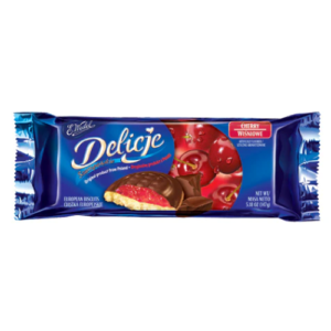 Wedel Delicje Biscuit Cherry 147g - Global Imports & Exports - Wholesale European Food Distributors