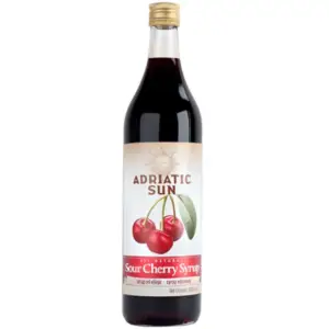 Adriatic Sun Sour Cherry Syrup 1L - Global Imports & Exports - Wholesale European Food Distributors