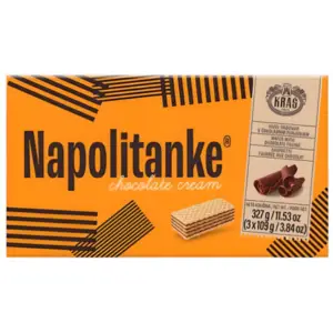 Kras Napolitanke Chocolate Cream Wafer 327g - Global Imports & Exports - Wholesale European Food Distributors