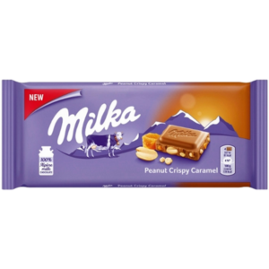 Milka Peanut Crispy Caramel Chocolate 90g - Global Imports & Exports - Wholesale European Food Distributors