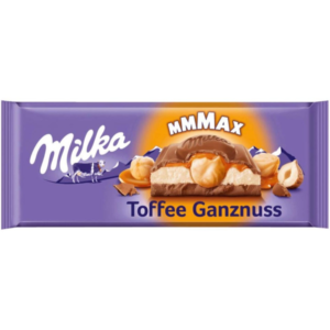 Milka Toffee Whole Nuts Chocolate 300g - Global Imports & Exports - Wholesale European Food Distributors