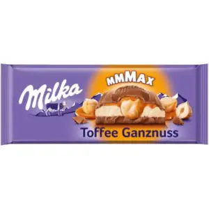 Milka Toffee Whole Nuts Chocolate 300g - Global Imports & Exports - Wholesale European Food Distributors